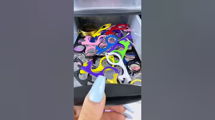 All deep purple!💜which one next? #asmr #keychain #usa #fyp #packing #bts #safety #selfdefense #diy