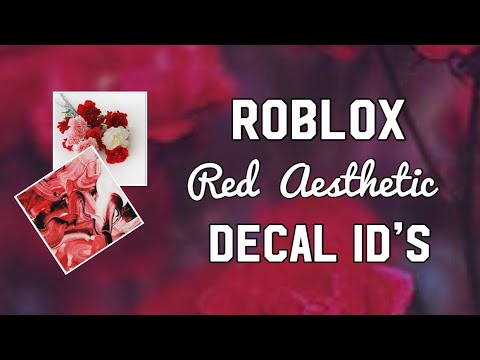 Roblox Red Aesthetic Decal Id S Youtube
