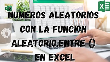 Cómo GENERAR NUMEROS ALEATORIOS entre un RANGO con la FUNCION ALEATORIO.ENTRE en EXCEL con ejemplos