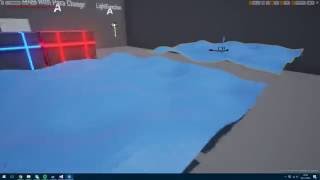Water Shader Test using HLSL in Unreal Engine 4