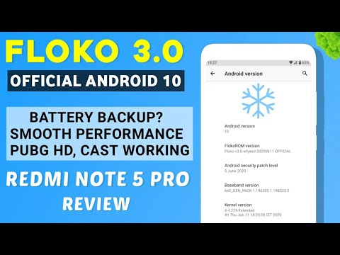 Official FLOKO 3.0 Android 10 For Redmi Note 5 Pro | Battery Backup?, Smooth Performance, PUBG HD