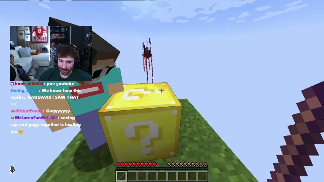 LUCKYBLOCK SKYBLOCK WITH GEORGE AND DAQUAVIS | Sapnap VOD (06/12/25)