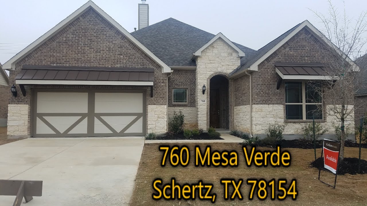 760 Mesa Verde Gehan Homes in Schertz YouTube