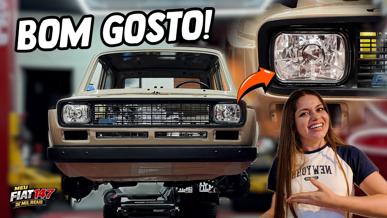 LENTE LISA FIAT 147 - MONTANDO OS PRIMEIROS ACABAMENTOS DO MEU FIAT 147 DE MIL REAIS