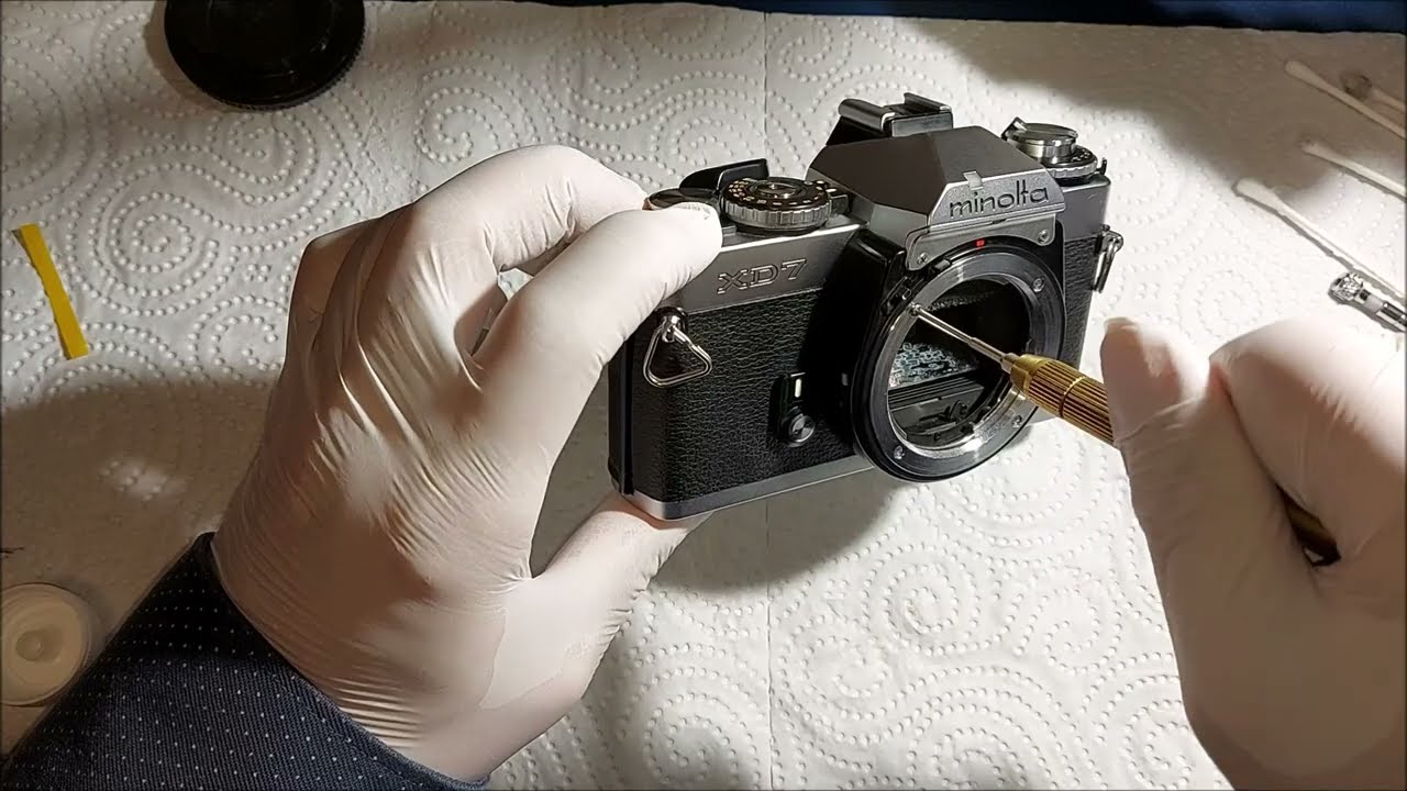 Minolta XD7 Ersetzen des Spiegeldämpfers