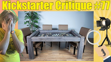 The Origins - Exquisite & Functional Board Game Table - Kickstarter Critique #78 #boardgames
