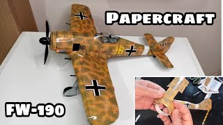 : Avi~ao Alem~ao FW-190 em Papercraft, Segunda guerra mundial, passo a passo,  caca da Luftwaffe, ww2.