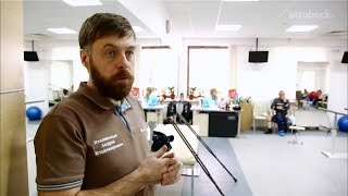 Протезная мастерская ОТТО БОКК в Москве. Зал обучения ходьбе на протезе. Протезная мастерская ОТТО БОКК в Москве. Зал обучения ходьбе на протезе.