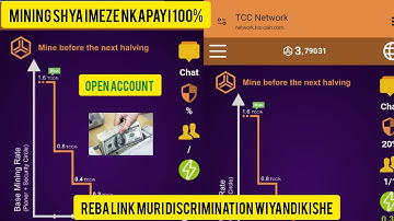 TCC NETWORK mining. fungura account. Imezeza nka pi network. Reba Link muri description. 💵💵🇬🇦🇬🇦