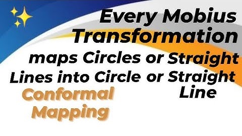 Every Mobius(Bilinear) Transformation maps Circles or Straight Lines into Circle or Straight Line