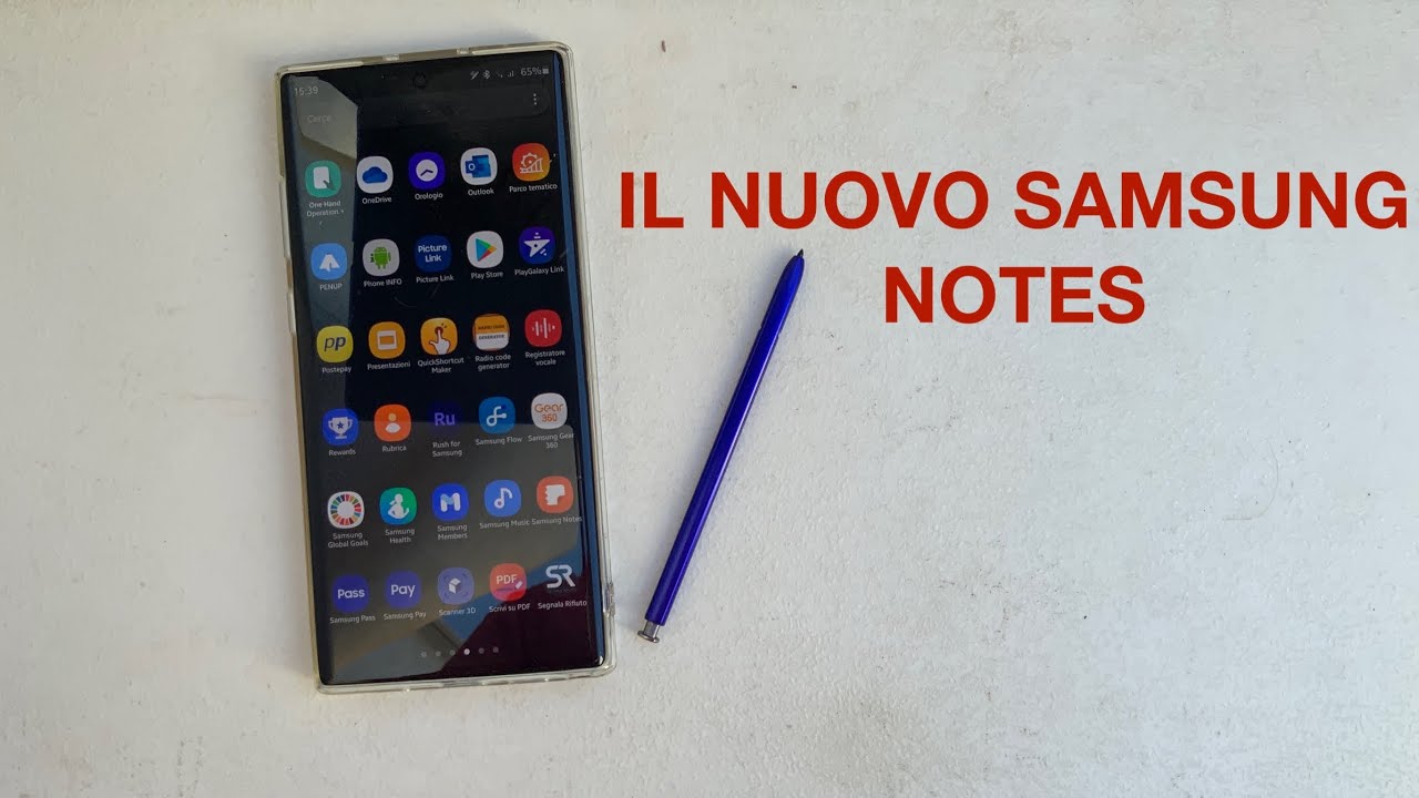 Il nuovo Samsung notes - YouTube