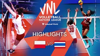 🇵🇱 POL vs. 🇹🇭 THA - Highlights Week 2 | Women's VNL 2022