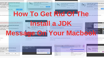 How to get rid of that damn Install a JDK message on Macbook Pro