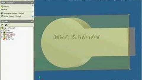 Autodesk Inventor 11 tutorial #23 "Emboss Engrave Text"