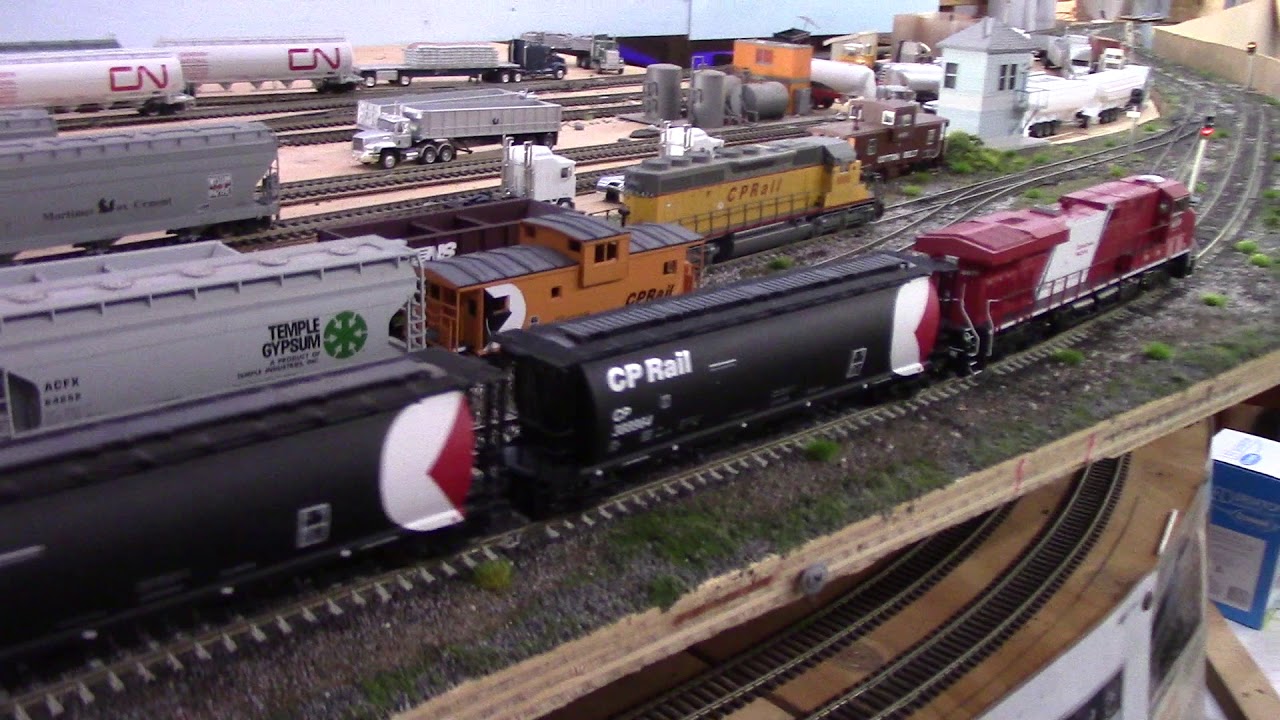 Canadian Pacific down under ho scale layout - YouTube
