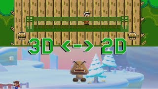 3D Items in 2D Styles in Super Mario Maker 2