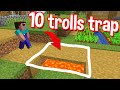 10 Online Traps to REVENGE TROLL your BRO in minecraft By scooby craft