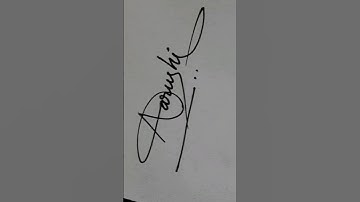 Signature ✍ Design for Aarushi❤ | #trending #signature #viral #reels #calligraphy #short #shorts