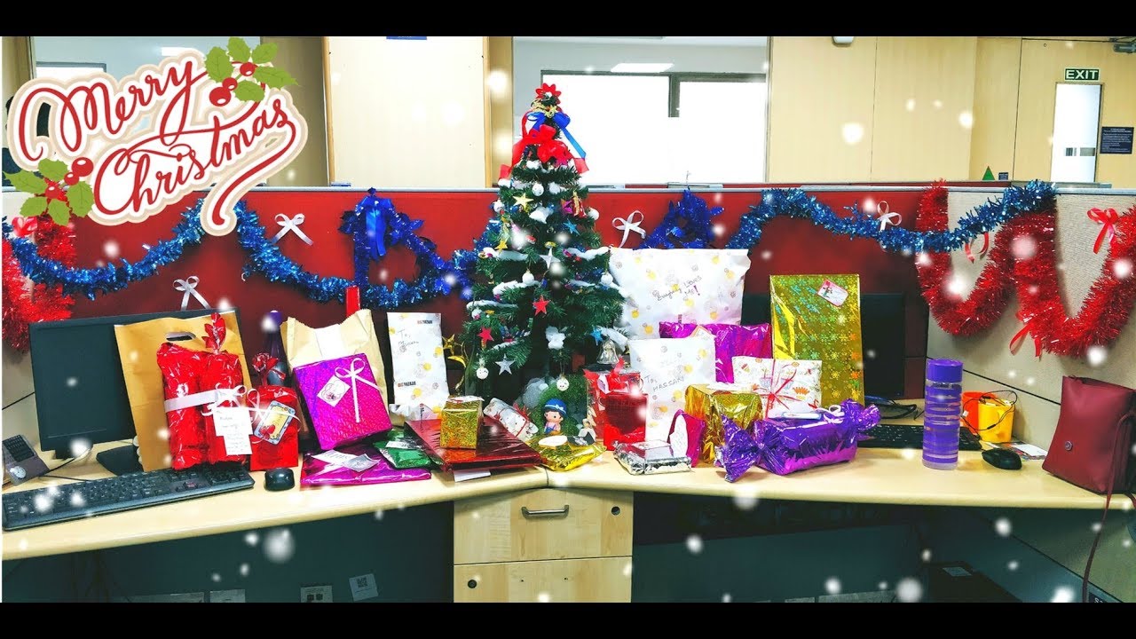 Christmas Bay Decoration in Office  YouTube