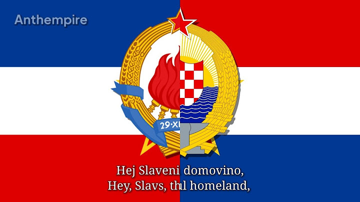 SFR Yugoslav and Croatian Anthems “Hej, Slaveni” & “Lijepa naša domovino” (Rare Vocal, 1987)