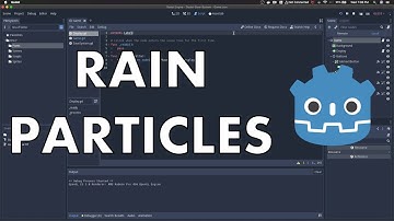Simple Rain Particle System in Godot Engine