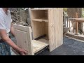 Sharing Creative Ideas From Wooden Pallets // Useful Hidden Trash Bin Design For Modern Kitchens