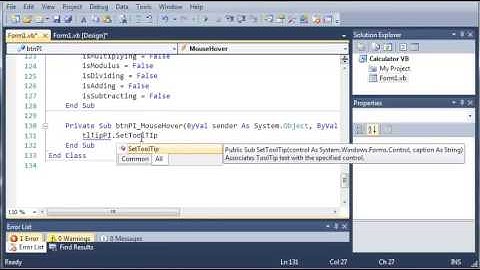 Visual Basic Tutorial   58   Calculator Part 5