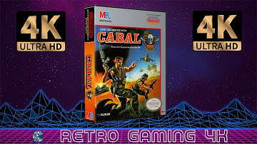 Cabal (1988) Nintendo NES retro video game intro / demo 4K