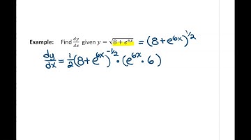 Derivatives of exponential functions using chain rule