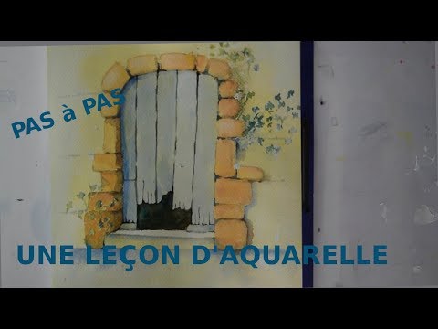 COMMENT DÉBUTER L'#AQUARELLE 4 : UNE PORTE EN PAS à PAS