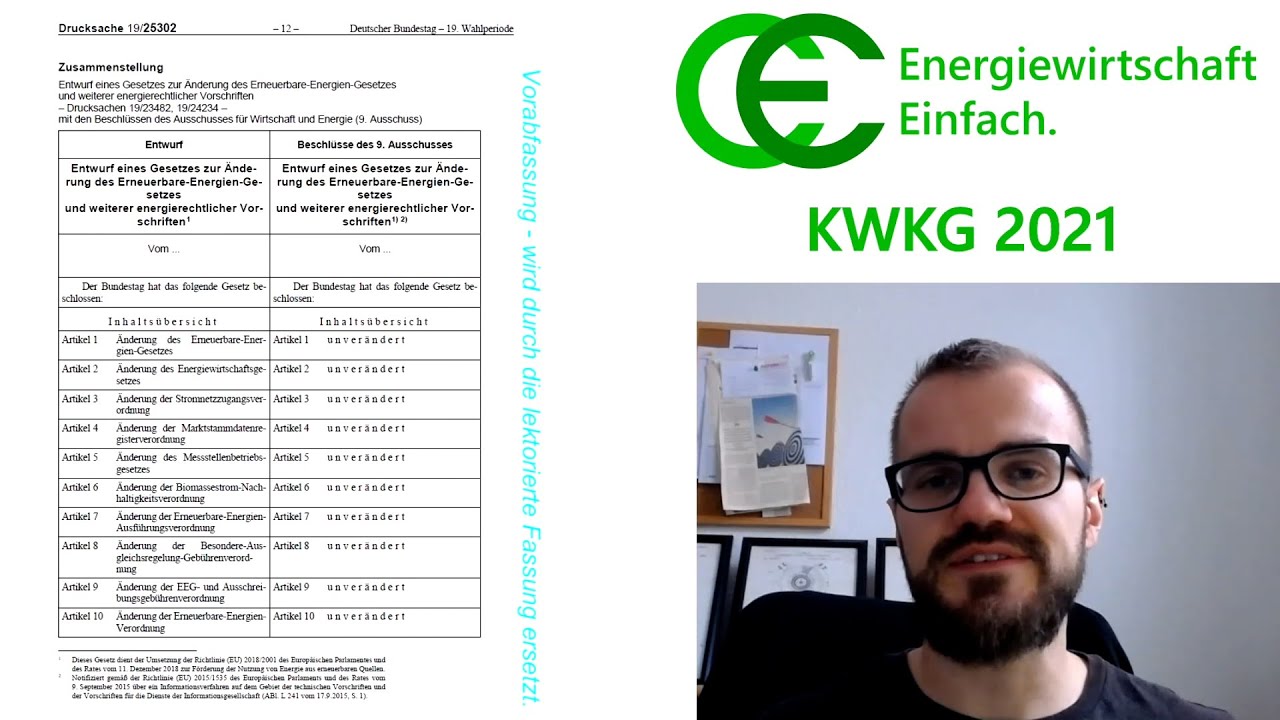 New KWKG 2021 - Novelle des Kraft-Wärme-Kopplungs-Gesetzes