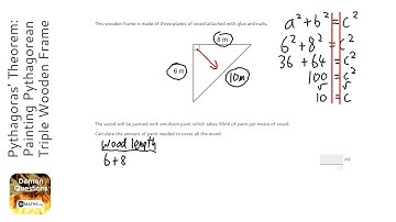 Pythagoras’ Theorem: Painting Pythagorean Wooden Frame (Grade 5) - OnMaths GCSE Maths Revision