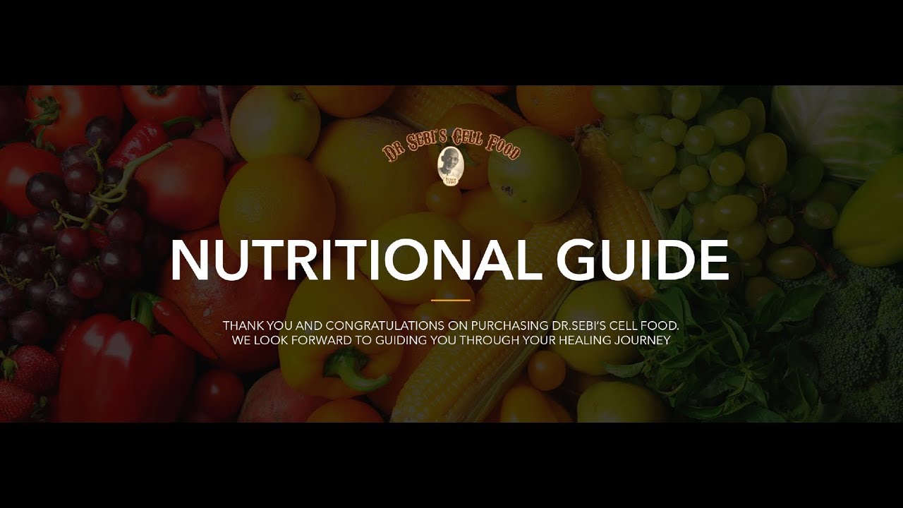 Dr Sebi Alkaline Foods List from Nutritional Guide - YouTube.