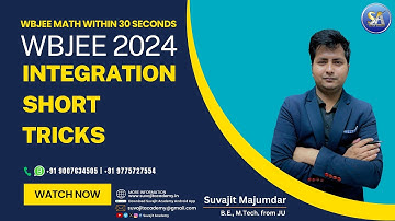 Math Integration Short Tricks WBJEE 2024 | Suvajit Academy #wbjee #wbjeeexam