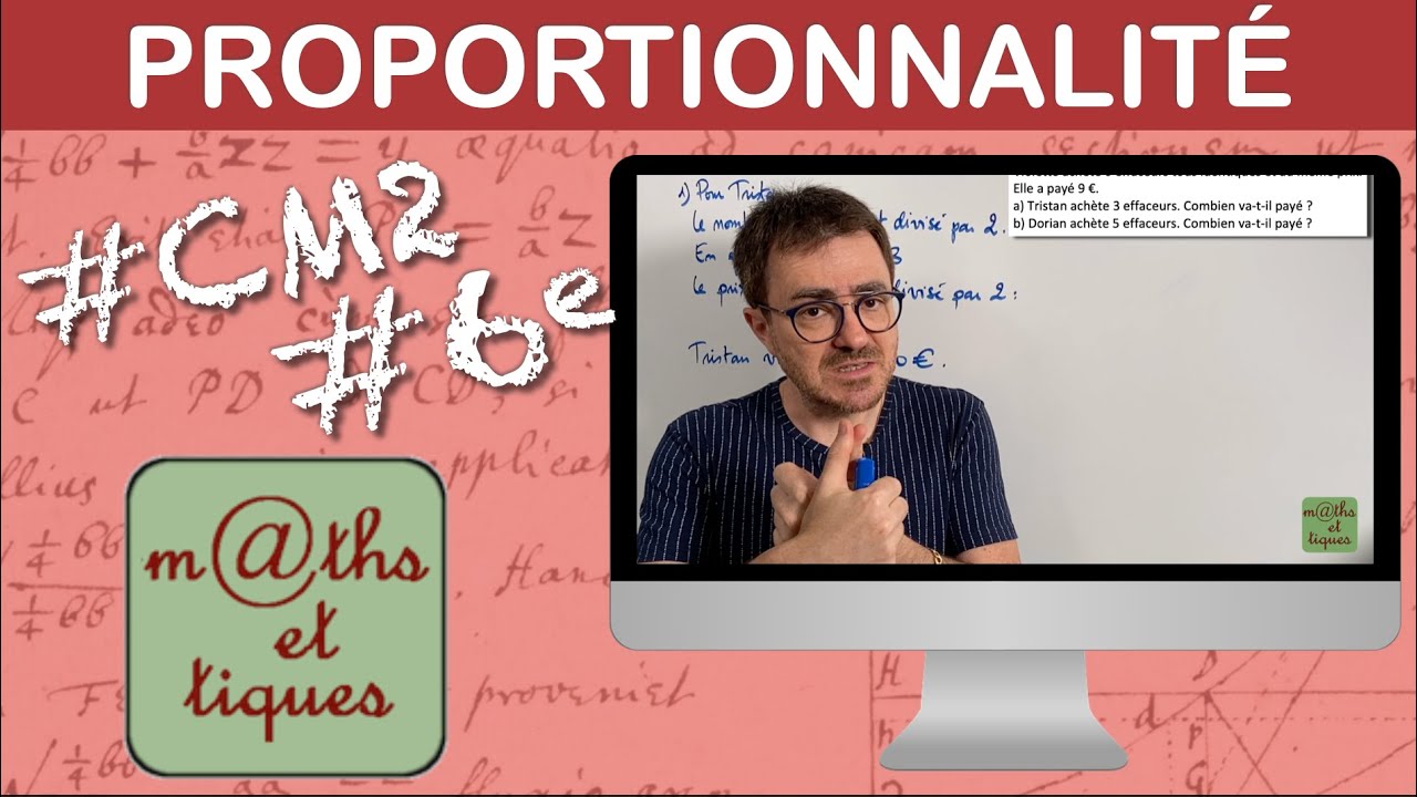 Utiliser la proportionnalité - CM2 / Sixième - YouTube