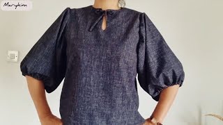 картинка: ❤️❤️[Сделай сам] Изготовление блузки: просто, красиво и удобно.