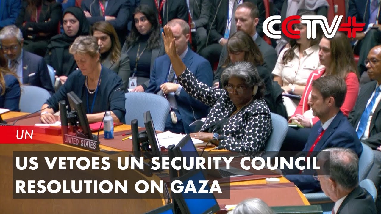 US Vetoes UN Security Council Resolution on Gaza YouTube