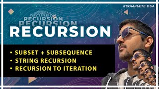 Recursion Subset, Subsequence, String Questions