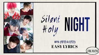 BTS (방탄소년단) - Silent night Holy night (easy lyrics)