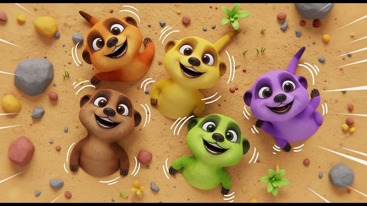 Five Little Yaks March March Marc AV1 | Kids Songs and Nursery Rhymes