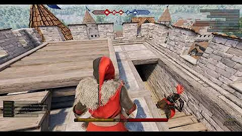 MORDHAU | rock throw from tallest tower kill (first try)