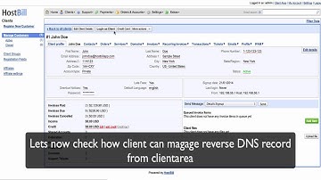 HostBill   IPAM   working with Reverse DNS