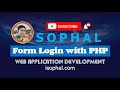 How to create Form Login by download with session in PHP Part A & B