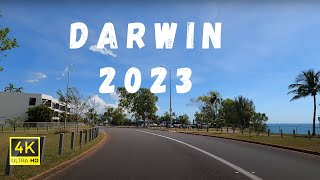 4K Darwin City Driving Tour 2023 - Charles Darwin University, Alawa, Rapid Creek and Night cliff