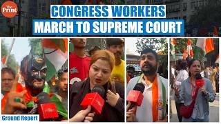 Congress workers march towards Supreme Court, claim 'Delhi Police is BJP police'
