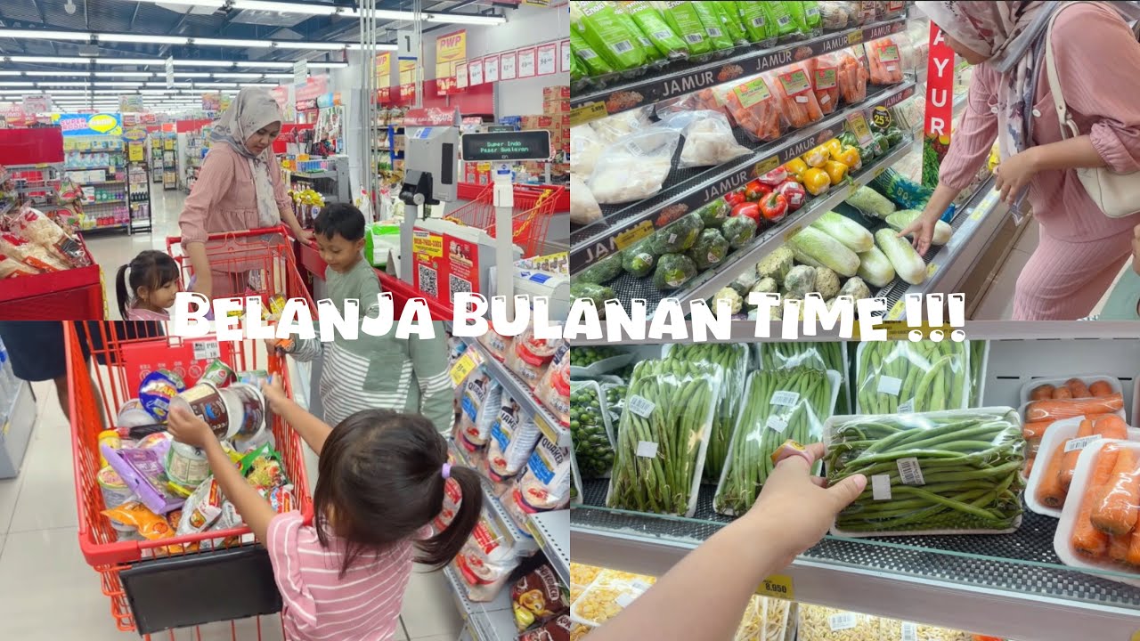 BELANJA BULANAN !!! GROCERY SHOPPING TIME !! lanjut rapi rapiin belanjaaan 🛍️
