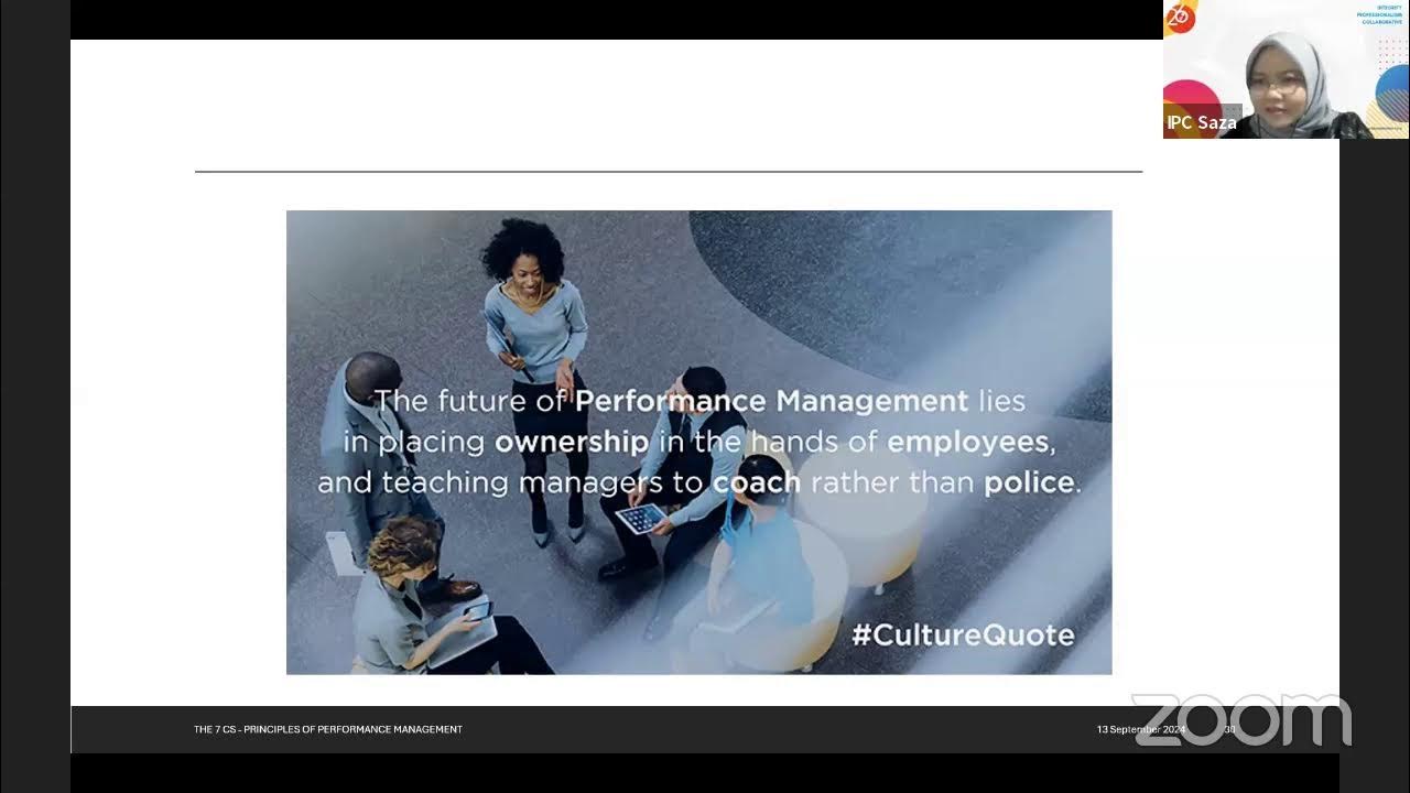 Webinar The 7C's Principle of Performance Management - YouTube