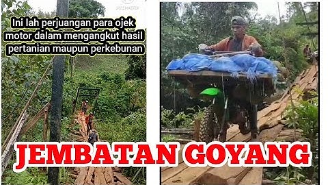 OJEK MOTOR EKSTREM | MELEWATI JEMBATAN GOYANG