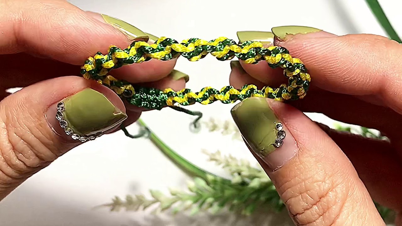 HALF KNOT TWIST BRACELET FOR BEGINNERS 3 YouTube