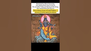 When Lord Vishnu Became the Fish That Saved the World 🙏 #lordvishnu  #religious #viral #shorts